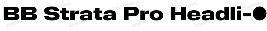 BB Strata Pro Headli字体转换